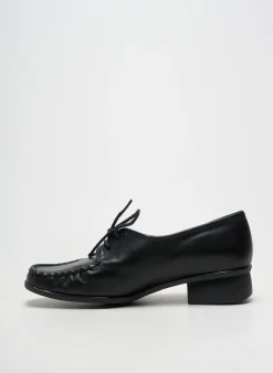 Derbies Marco Noir Talon Plat Jusqu'à 3cm