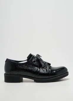 Derbies Metamorf'ose Noir Talon Plat Jusqu'à 3cm