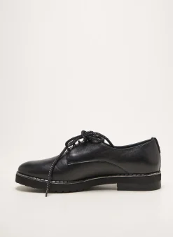 Derbies Mitica Noir Talon Plat Jusqu'à 3cm