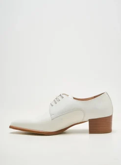 Derbies Pertini Blanc Talon De 4 À 6cm