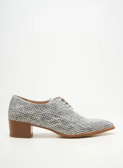 Derbies Pertini Blanc Talon De 4 À 6cm