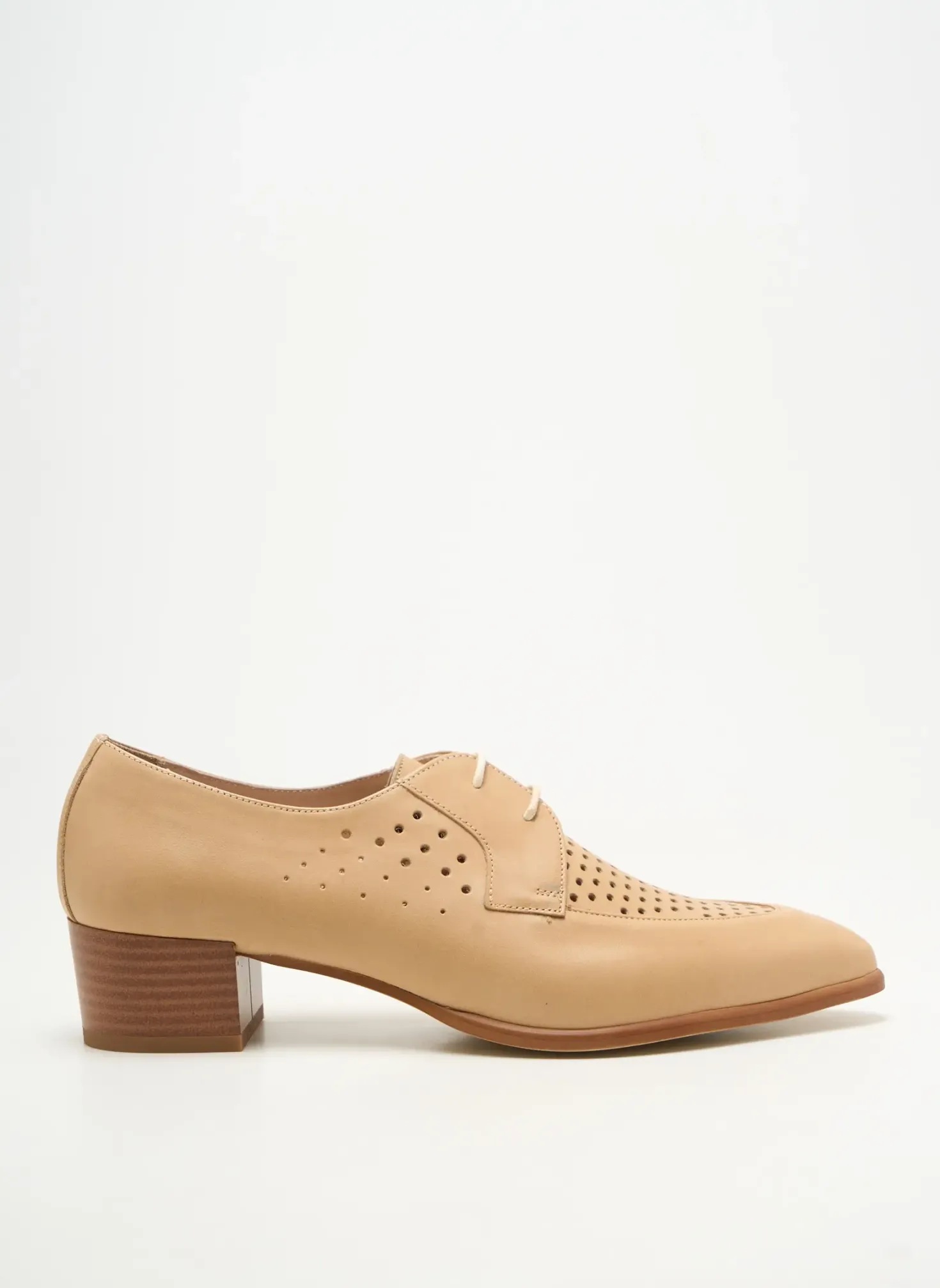 Derbies Pertini Marron Talon De 4 À 6cm