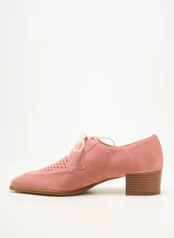 Derbies Pertini Rose Talon De 4 À 6cm