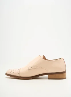 Derbies Pertini Rose Talon Plat Jusqu'à 3cm