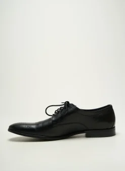Derbies Pierre Cardin Noir Talon Bas
