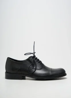 Derbies Pratik Noir Talon Bas