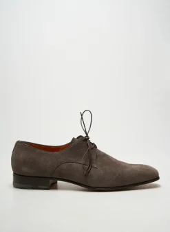 Derbies Santoni Gris Talon Bas
