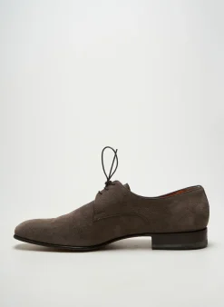Derbies Santoni Gris Talon Bas