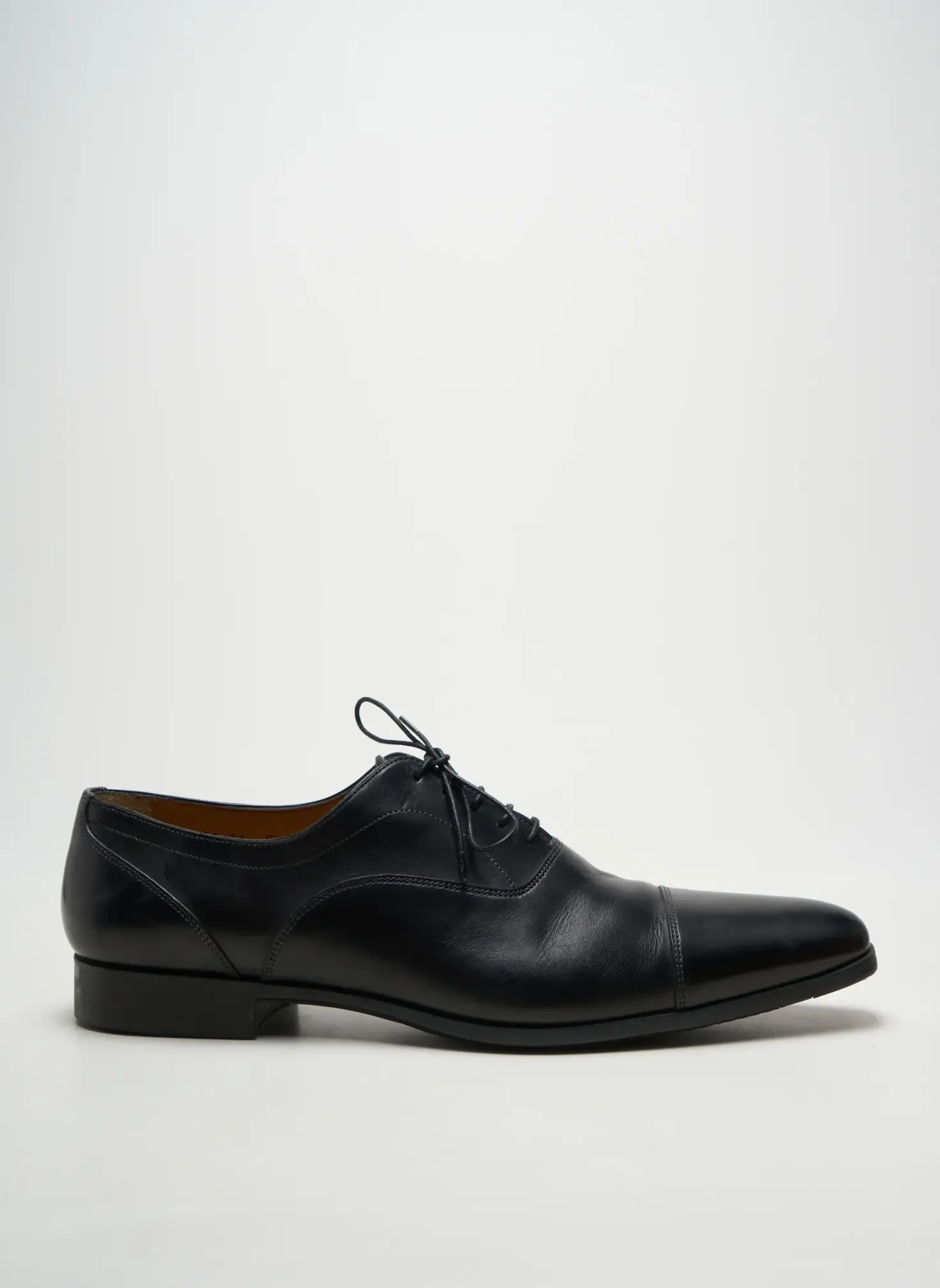Derbies Santoni Noir Talon Bas