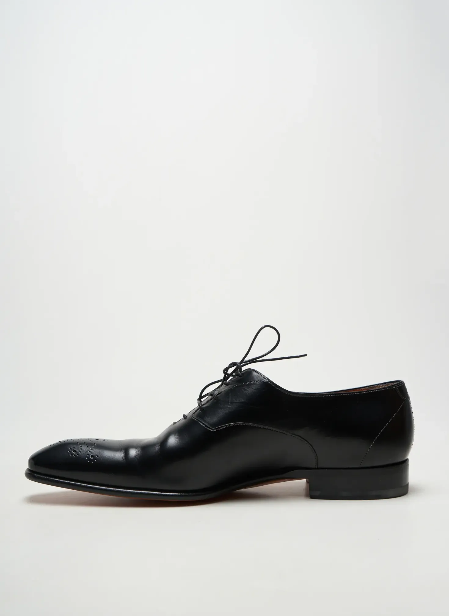 Derbies Santoni Noir Talon Bas