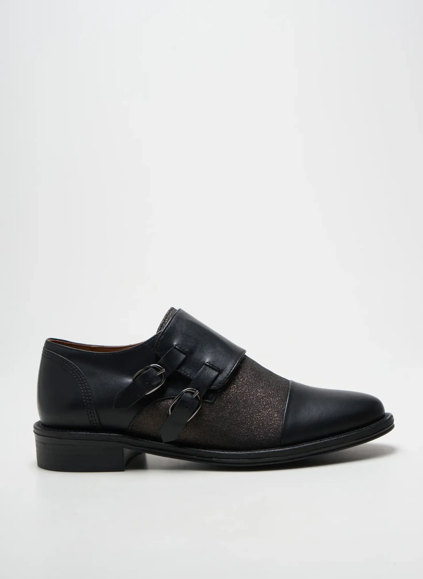 Derbies Schmoove Noir Talon Plat Jusqu'à 3cm