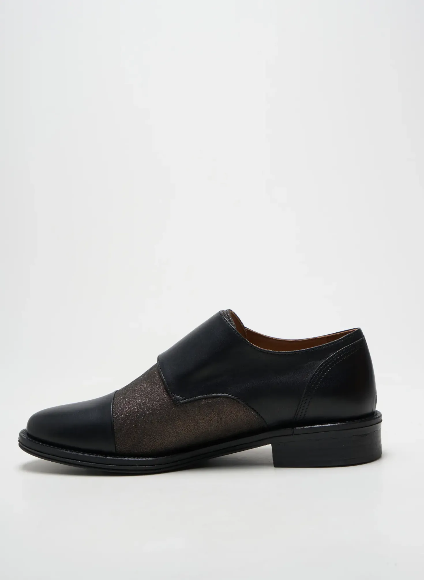 Derbies Schmoove Noir Talon Plat Jusqu'à 3cm