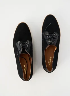 Derbies Schmoove Noir Talon Plat Jusqu'à 3cm