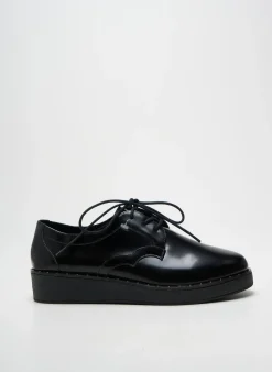 Derbies Schmoove Noir Talon Plat Jusqu'à 3cm