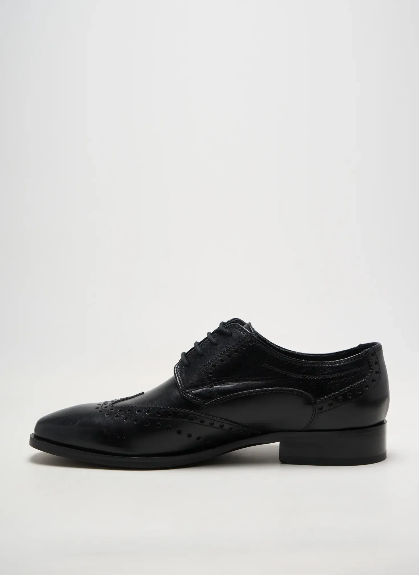 Derbies Sioux Noir Talon Plat Jusqu'à 3cm