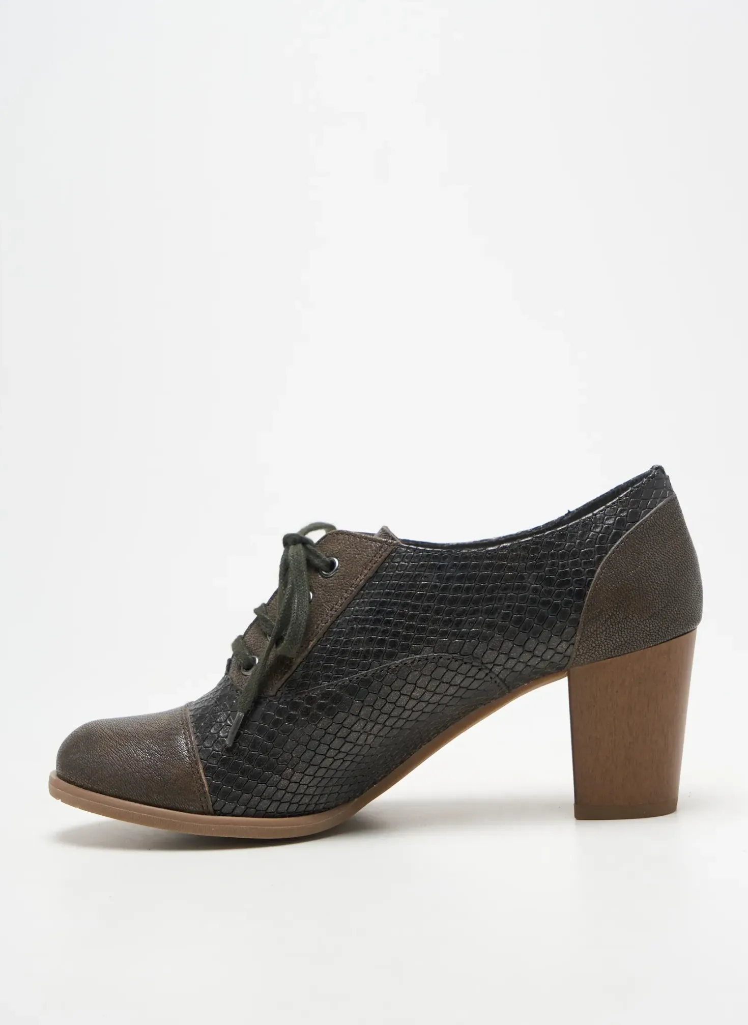 Derbies Sweet Marron Talon De 7 À 9cm
