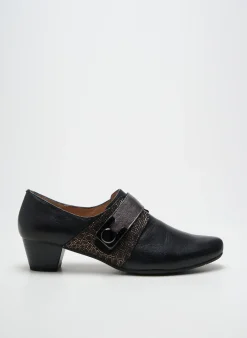 Derbies Sweet Noir Talon De 4 À 6cm