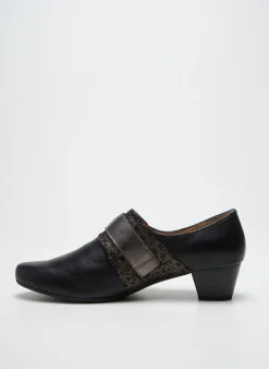 Derbies Sweet Noir Talon De 4 À 6cm