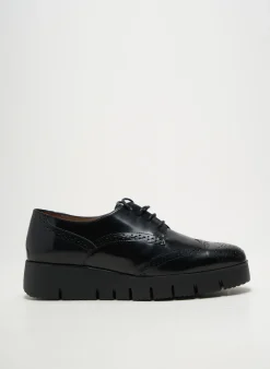 Derbies Unisa Noir Talon De 4 À 6cm