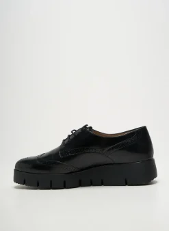 Derbies Unisa Noir Talon De 4 À 6cm