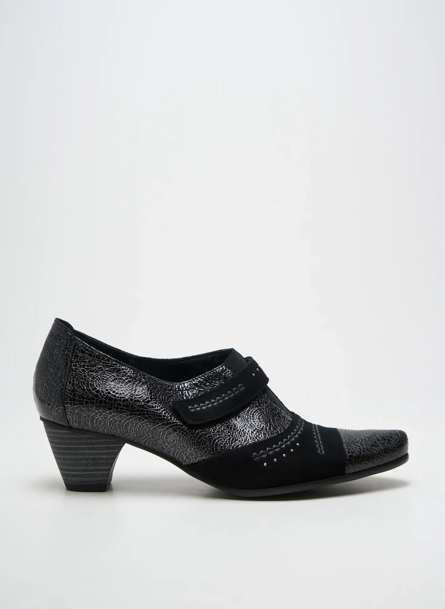 Derbies Un Tour En Ville Noir Talon De 4 À 6cm