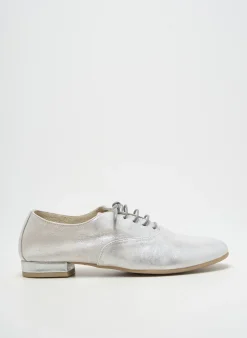 Derbies Xavier Danaud Argent Talon Plat Jusqu'à 3cm