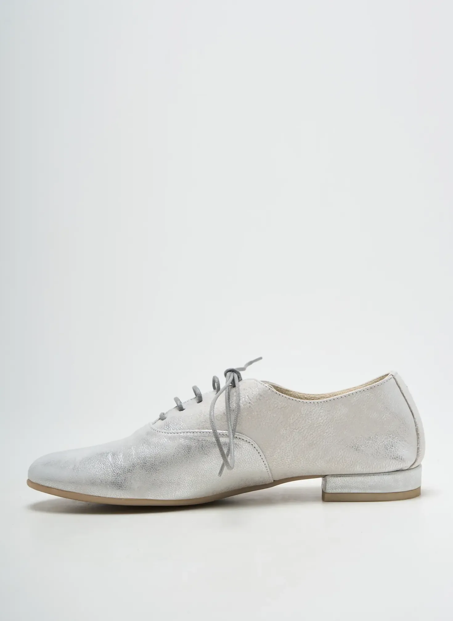 Derbies Xavier Danaud Argent Talon Plat Jusqu'à 3cm