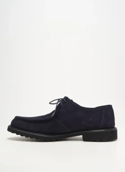 Derbies Yves Saint Clair Bleu Talon Bas