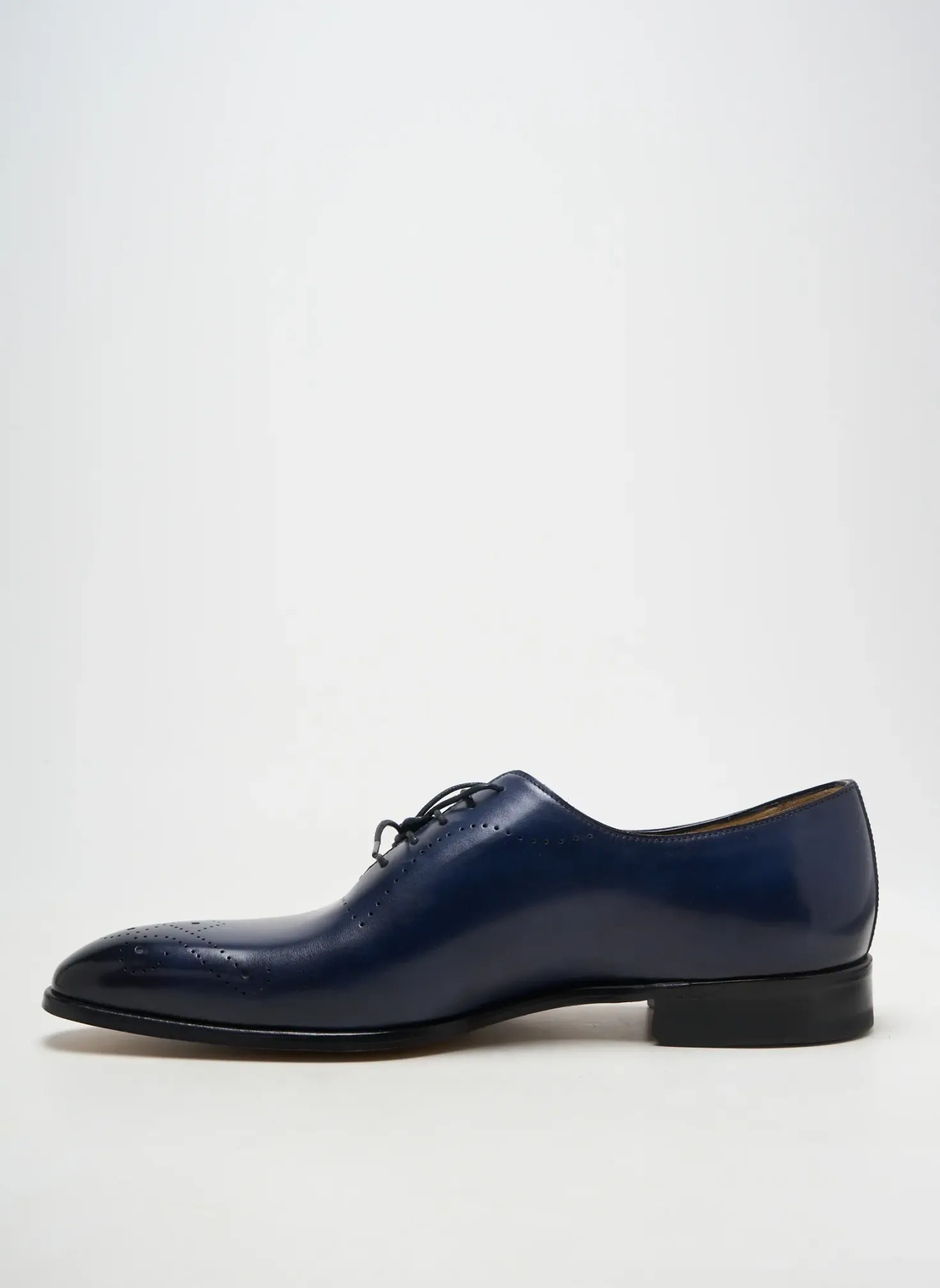 Derbies Yves Saint Clair Bleu Talon Bas