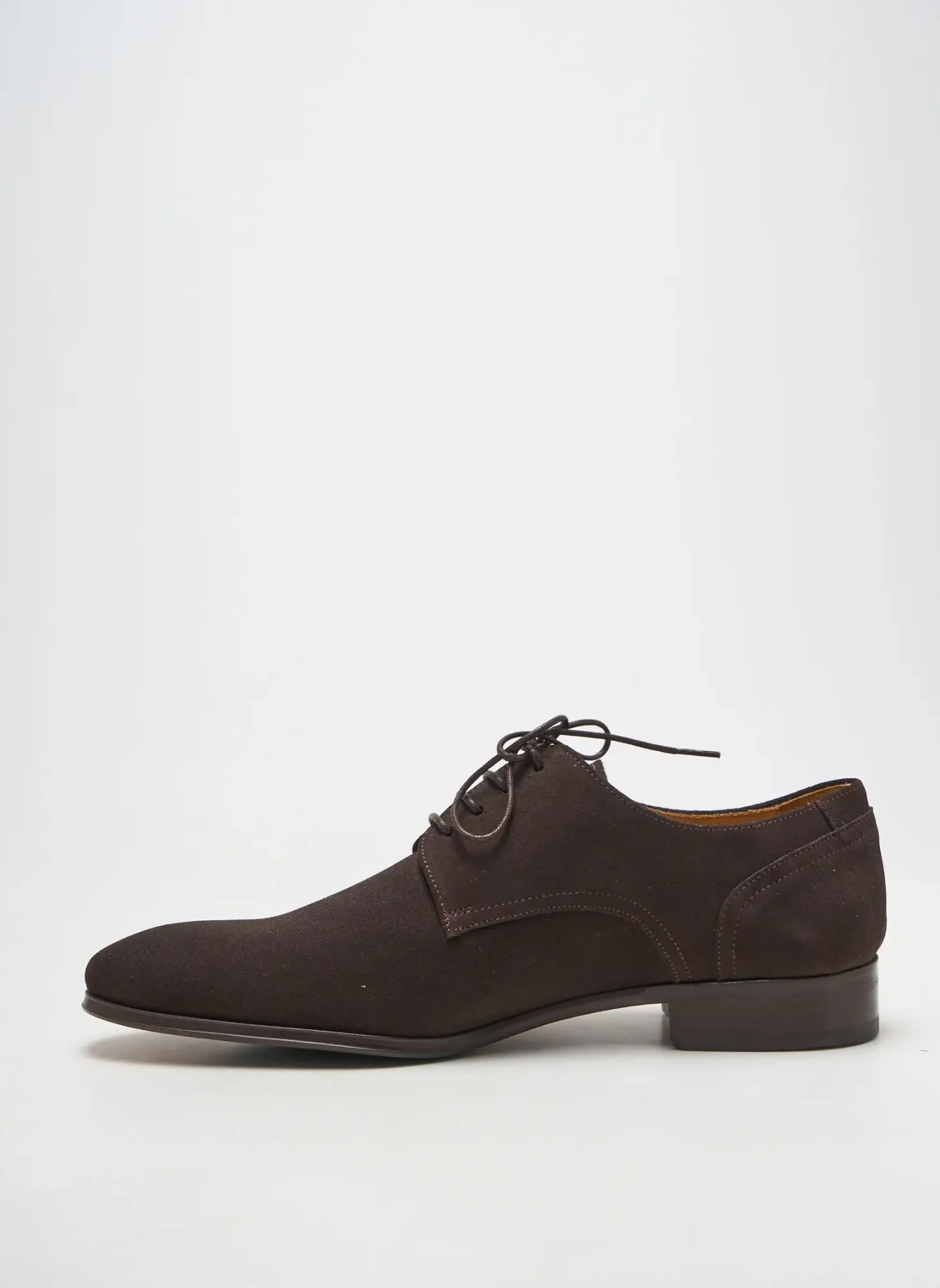 Derbies Yves Saint Clair Marron Talon Bas