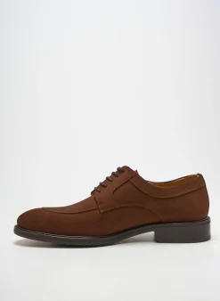 Derbies Yves Saint Clair Marron Talon Bas