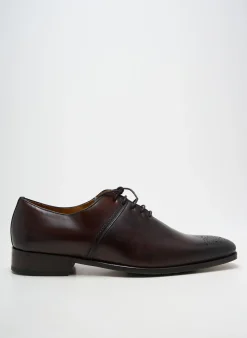 Derbies Yves Saint Clair Marron Talon Bas