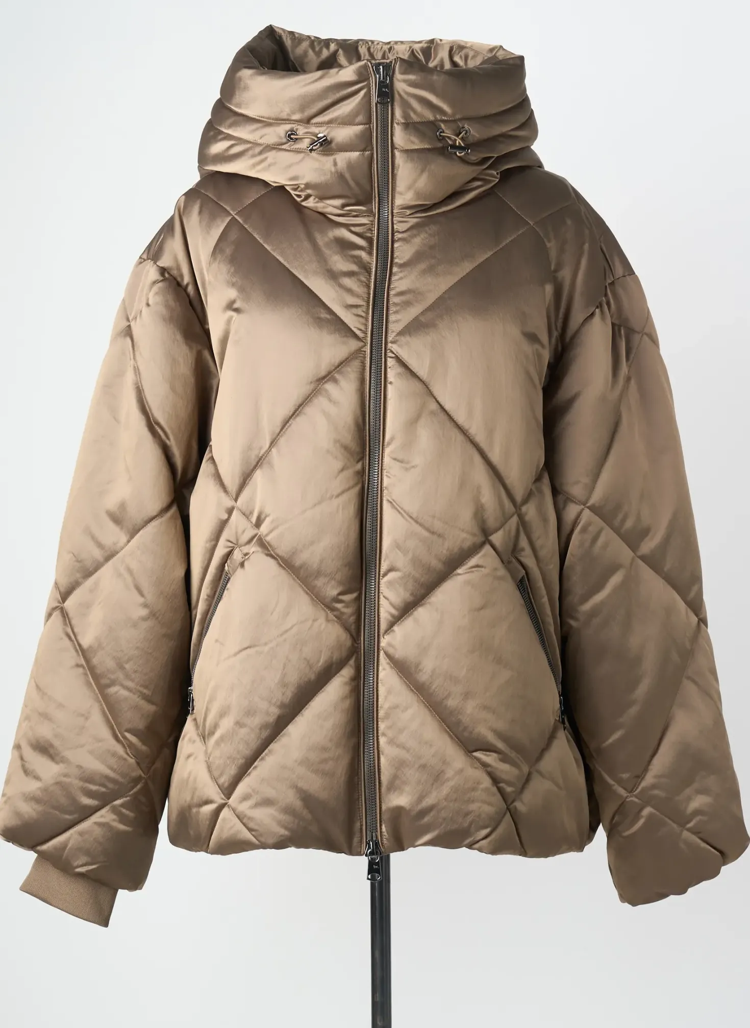 Doudoune Beaumont Marron A Capuche