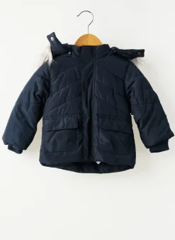Doudoune Boboli Bleu A Capuche
