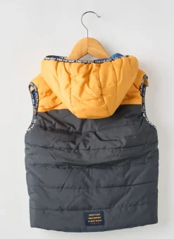 Doudoune Boboli Jaune A Capuche