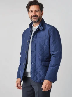 Doudoune Calamar Bleu Sans Capuche