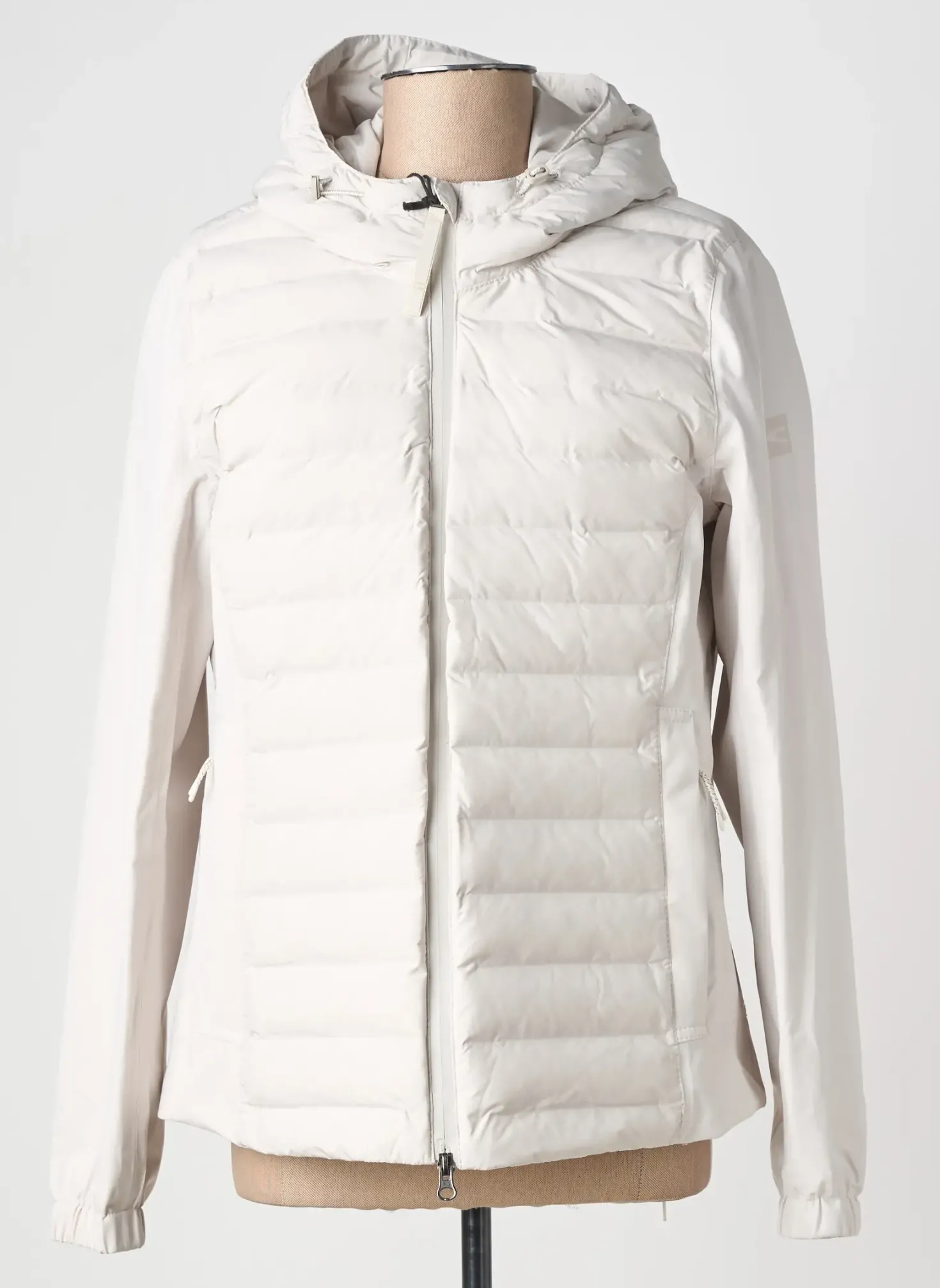 Doudoune Camel Active Gris A Capuche