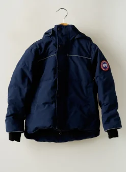 Doudoune Canada Goose Bleu A Capuche