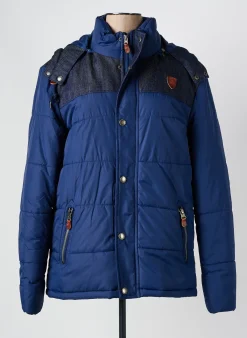 Doudoune Cbk Bleu A Capuche