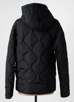 Doudoune C'est Beau La Vie Noir A Capuche