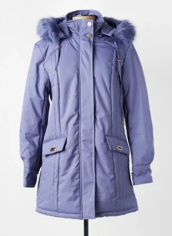 Doudoune Damart Violet A Capuche