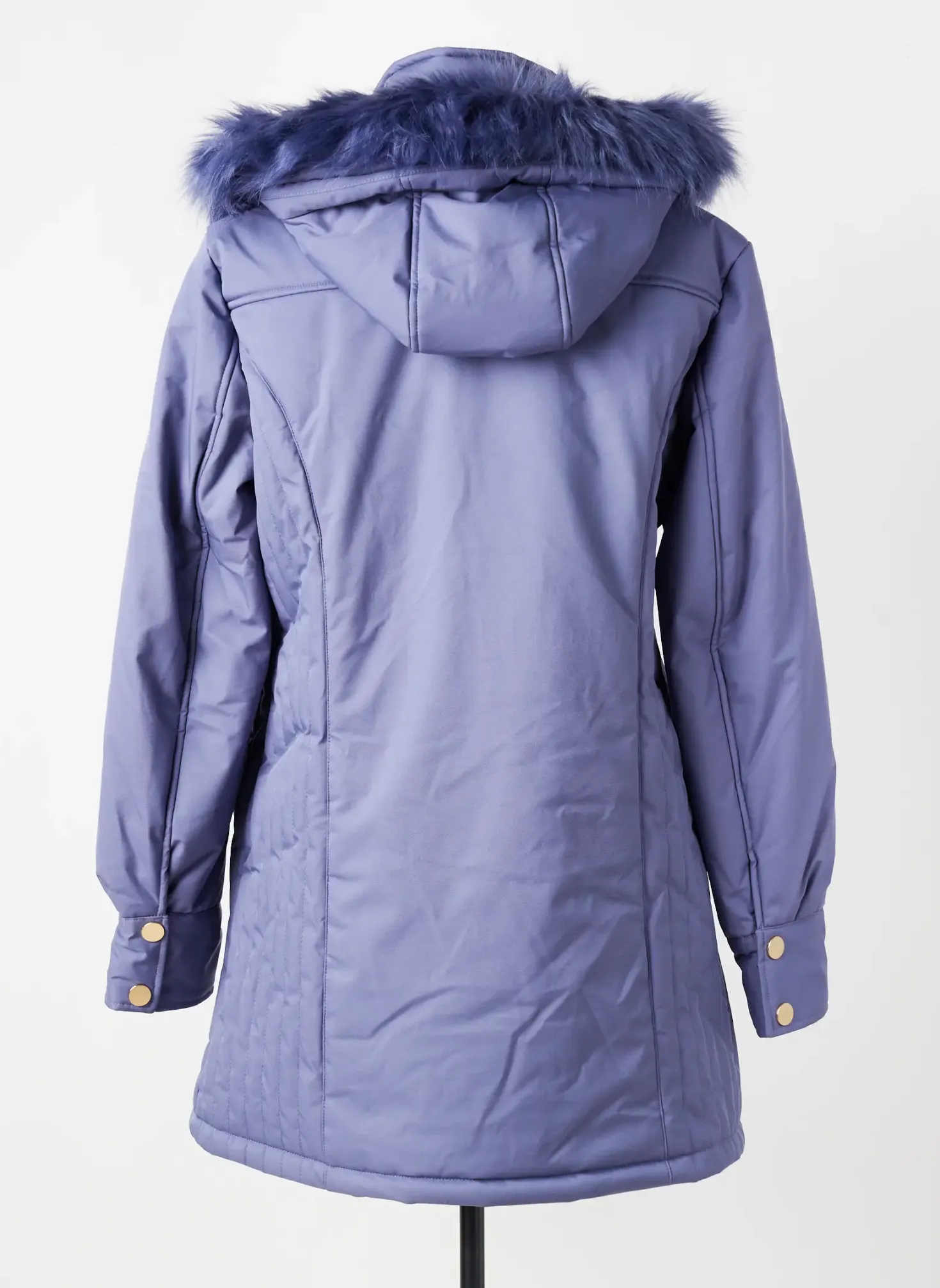 Doudoune Damart Violet A Capuche