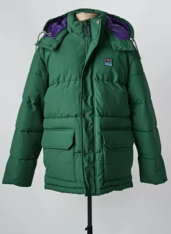 Doudoune Element Vert A Capuche