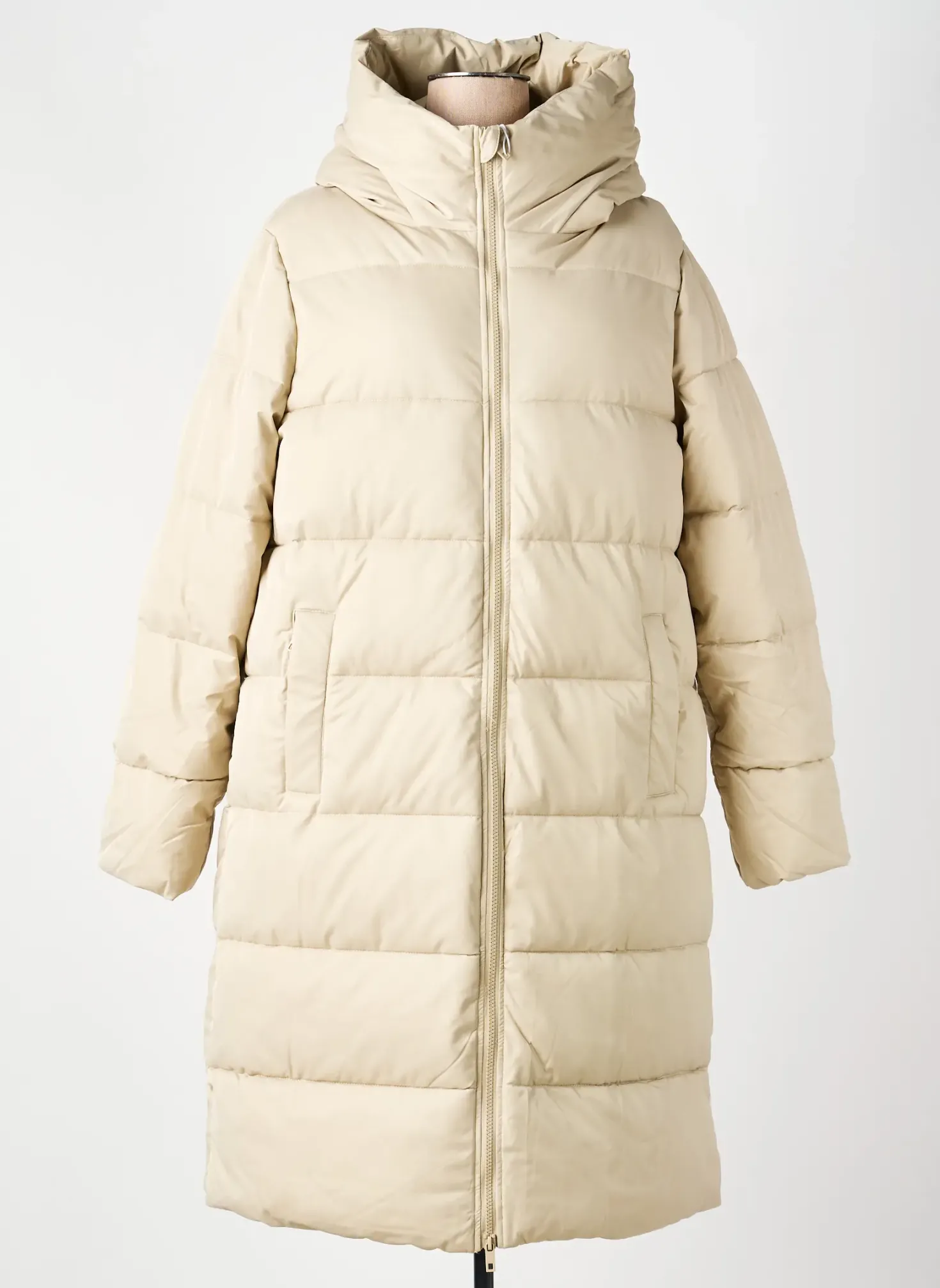 Doudoune Escandelle Beige A Capuche