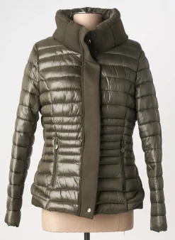 Doudoune Ff. Design Vert Sans Capuche