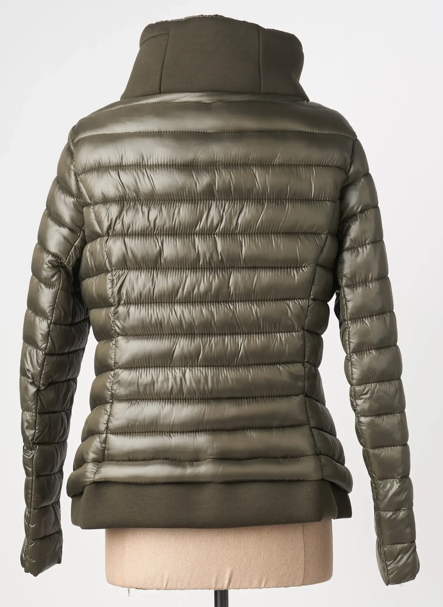 Doudoune Ff. Design Vert Sans Capuche