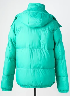 Doudoune Fila Vert A Capuche