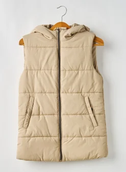 Doudoune Garcia Beige A Capuche
