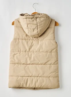 Doudoune Garcia Beige A Capuche