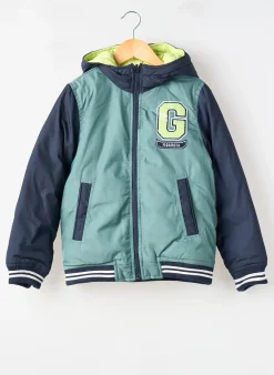 Doudoune Garcia Vert A Capuche
